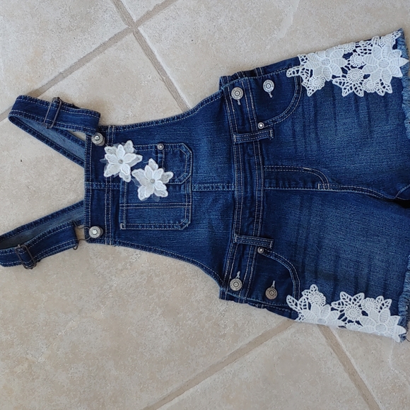 ☀ Sale 4 for$20                      Girls 6x Overall Shorts - Picture 1 of 5